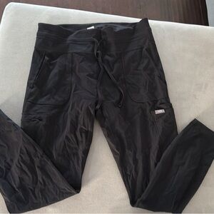 Figs Womens Black Drawstring Leggings